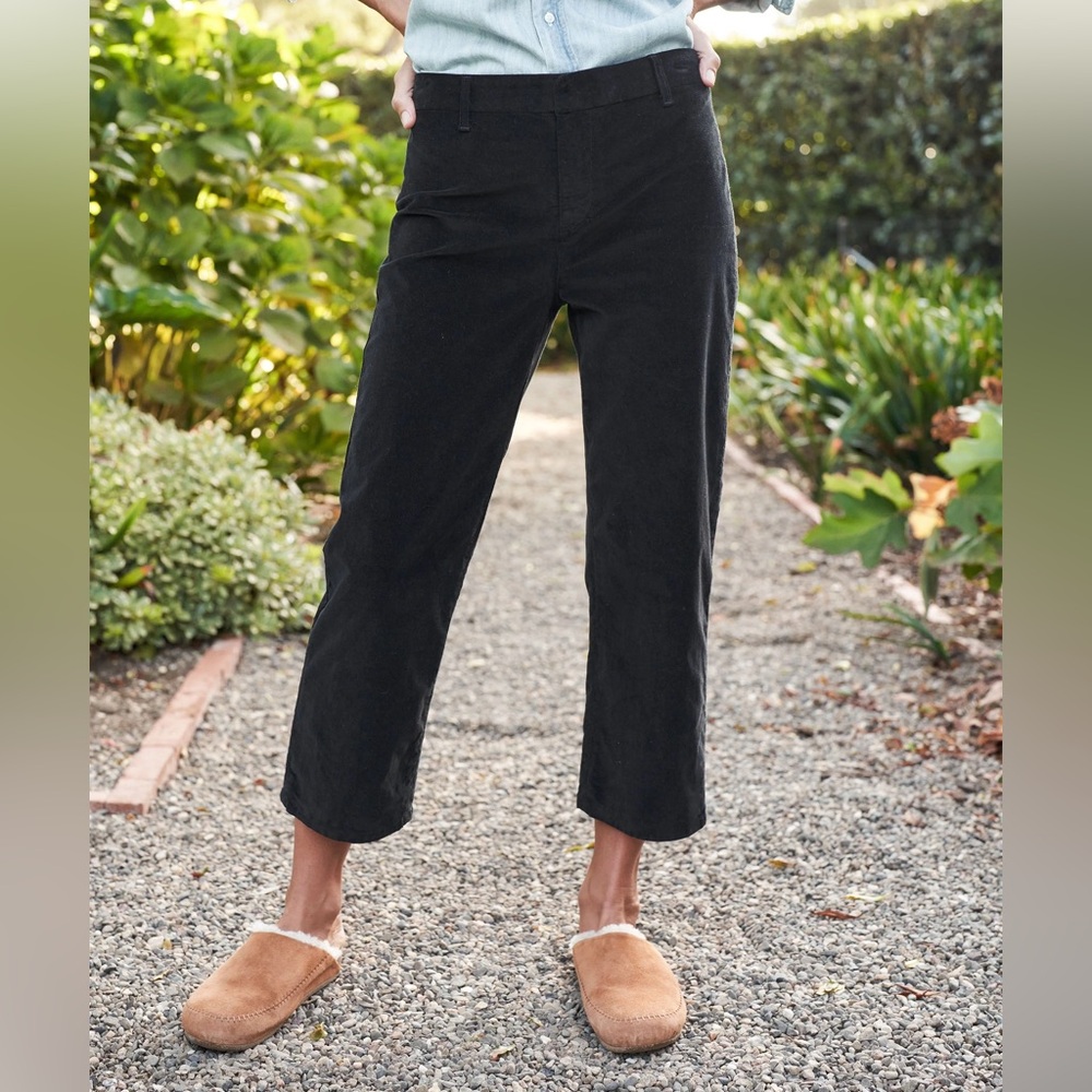 Frank & Eileen Kinsale Black Performance Cord Pants Black 6